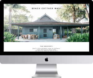 Maleka Designs Website for Beach Cottage Maui