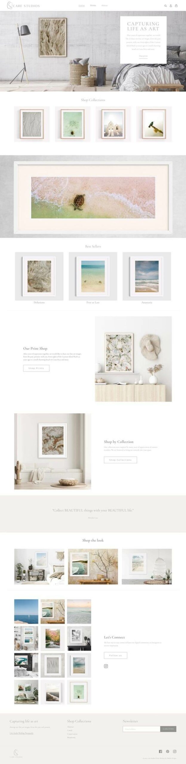 Care Studio Prints - Shopify Website
