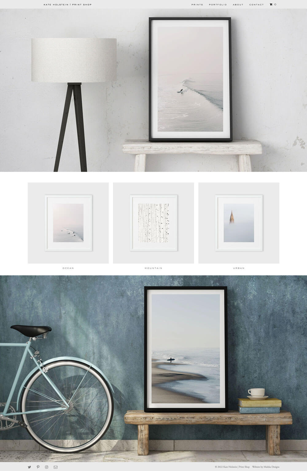Kate Holstein Prints - Website by Maleka Designs