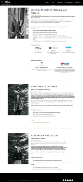 Brewster Mcleod Architects - Website by Maleka Designs
