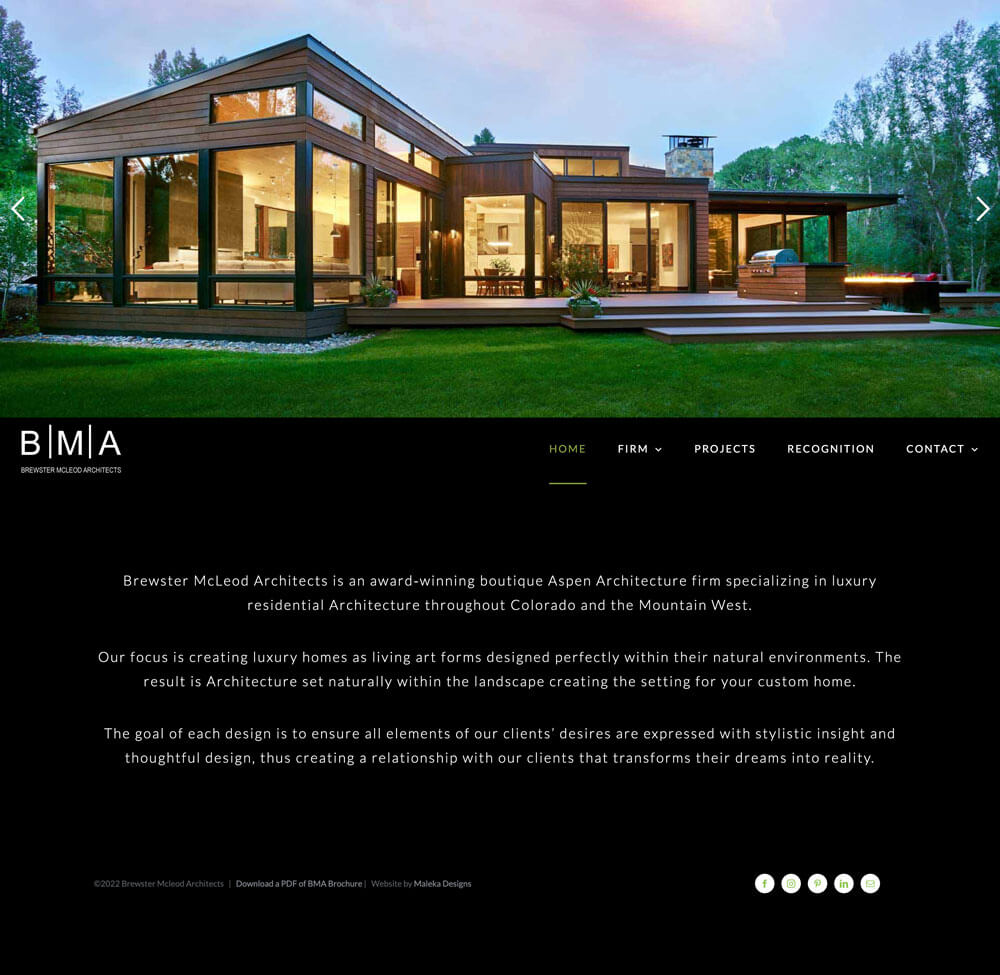 Brewster Mcleod Architects - Website by Maleka Designs